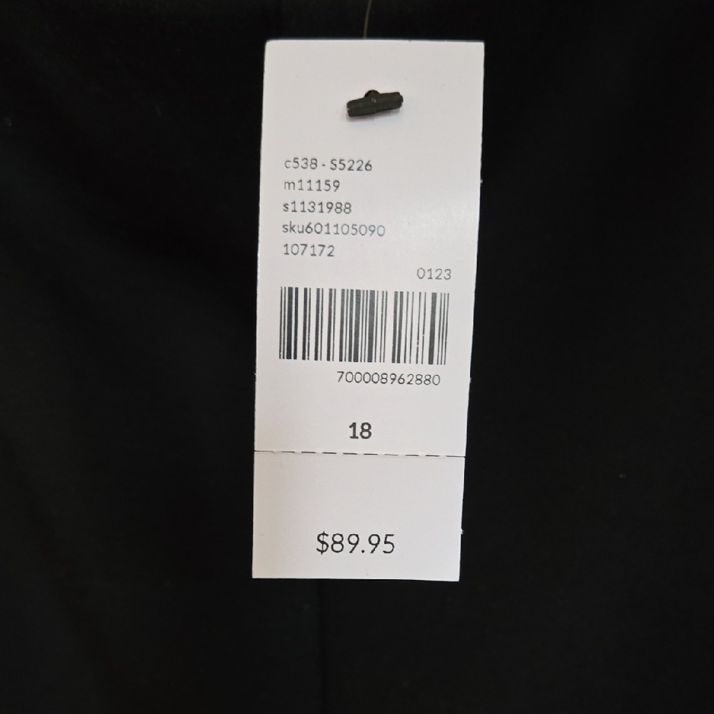 Lane Bryant Black and White Wide Leg Pants - Picture 3 of 5